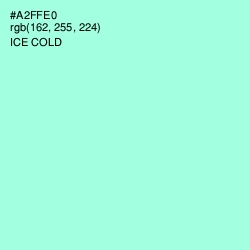 #A2FFE0 - Ice Cold Color Image